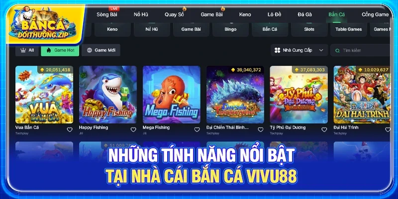 Nhà Cái Bắn Cá VIVU88 - Sân Chơi Giải Trí Hấp Dẫn Với Hàng Nghìn Phần Thưởng Giá Trị
